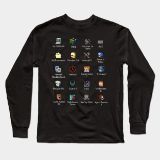 Desktop Nostalgia Long Sleeve T-Shirt